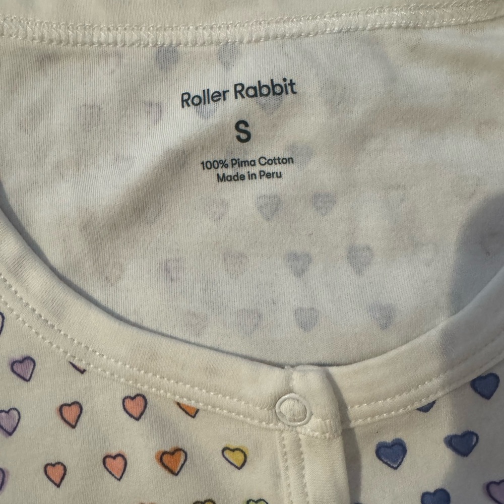 Roller Rabbit Multicolor Disco Heart Pajama Set - Picture 3 of 3